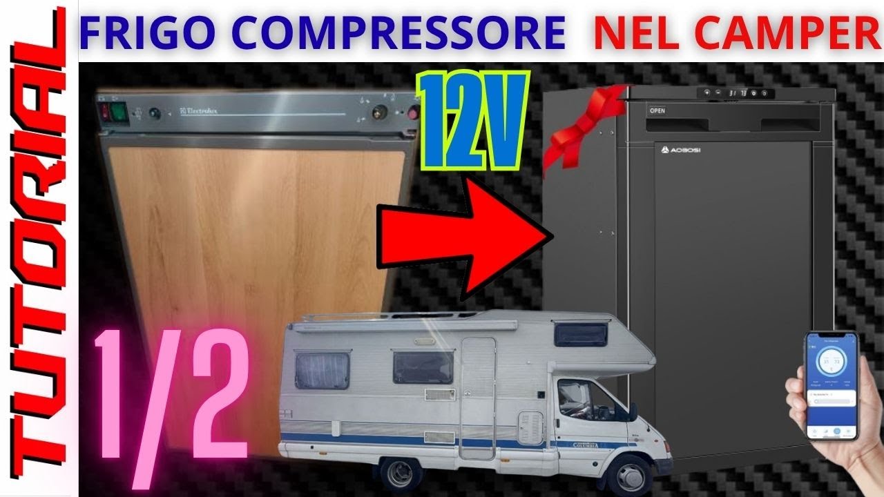 1/2 Basta birra calda TUTORIAL installazione frigo economico compressore 12v sul camper AAOBOSI 83L