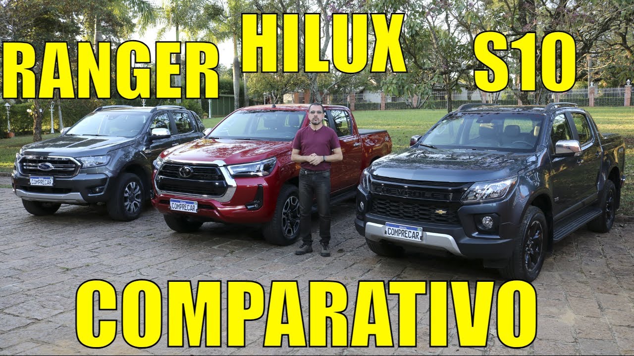 Chevrolet S10 x Toyota Hilux x Ford Ranger - Parte 1