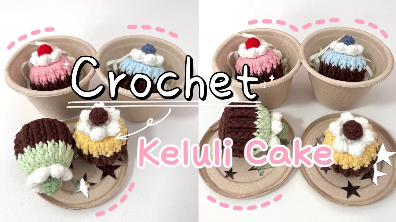 Crochet Keluli Cake | Crochet Cake | Móc len Bánh Bông Lan | Lem'n Do