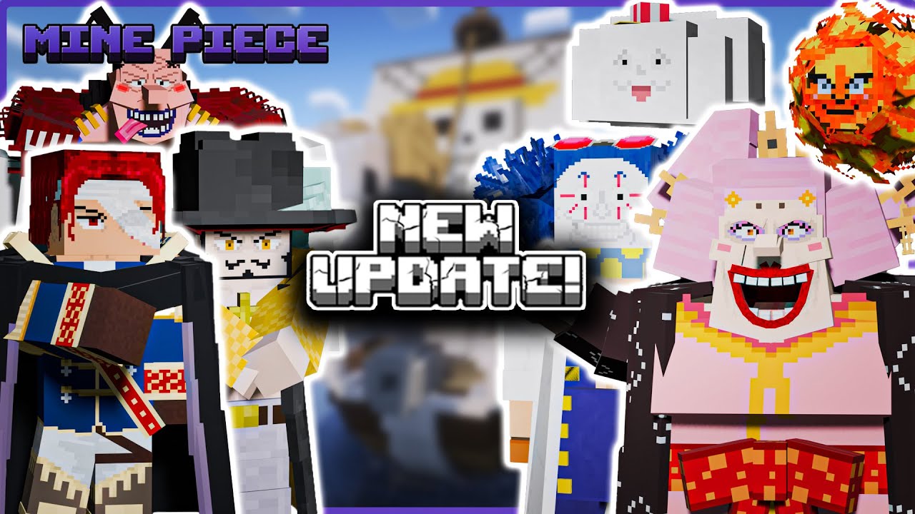 INSANE Update! BIG MOM, SHANKS, MIHAWK! - Minecraft Mine Piece 1.20.1 Update