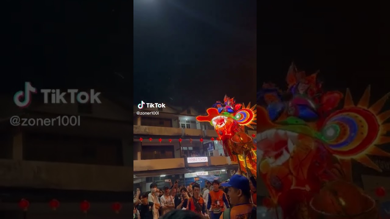 Atraksi Naga Grup Perkumpulan Sejahtera Cap Go Meh Pontianak 2023(Bersinar)Bagian 5