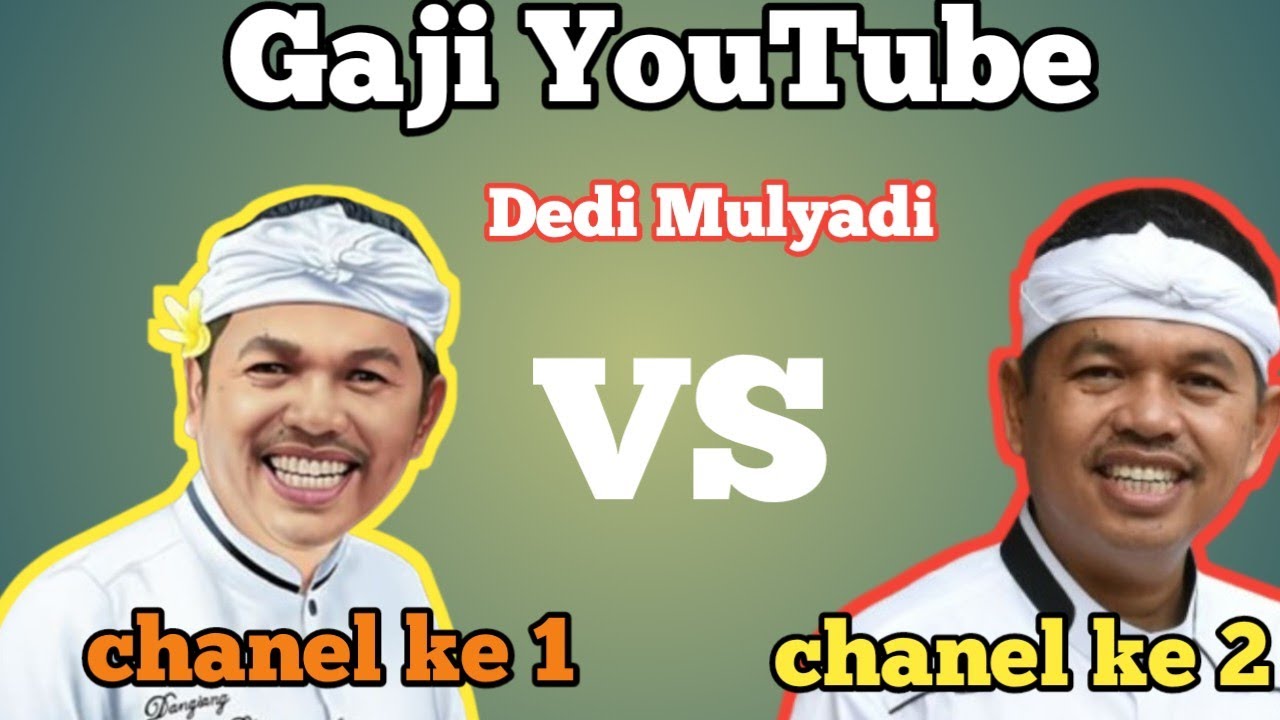Mana lebih Banyak Penghasilan YouTube Dedi mulyadi vs Lembur Pakuan. 
