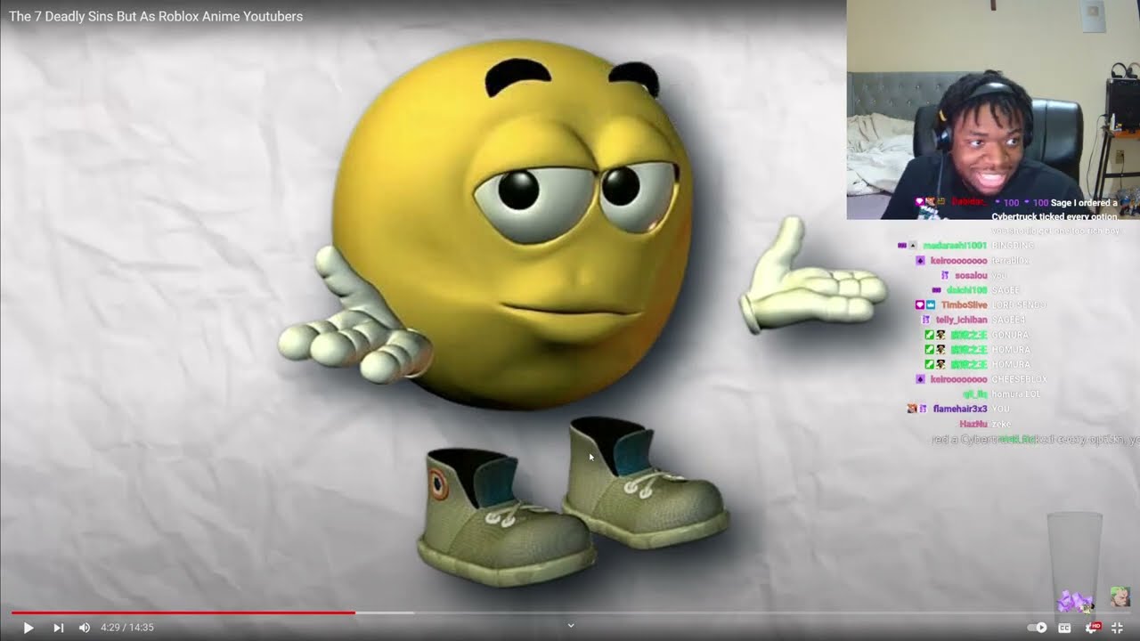 Реакция Sagee4 на семь смертных грехов Roblox