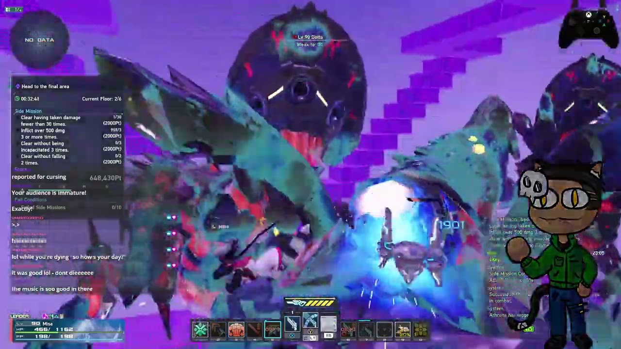 PSo2: NGS - GeoLab Slayer1000% Run but I'm bad at the game