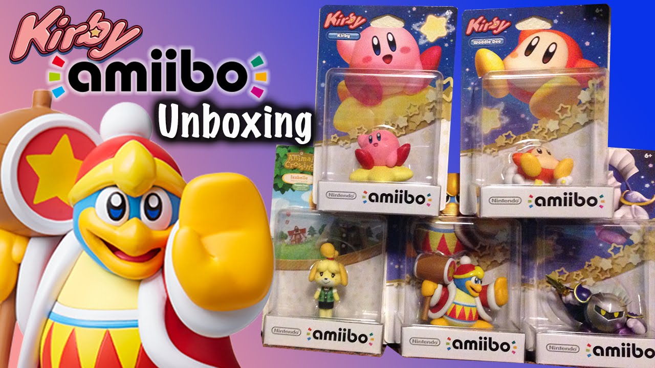 Kirby Series Amiibo Unboxing and Comparison
