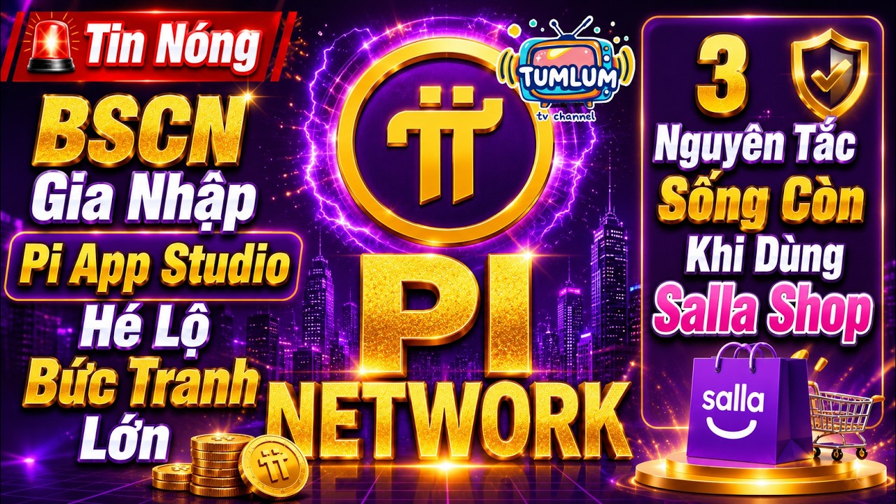 PI NETWORK|🚨Tin N&oacute;ng: BSCN Gia Nhập Pi App Studio_H&eacute; Lộ Bức Tranh Lớn GCV_3 Nguy&ecirc;n Tắc Sống C&ograve;n