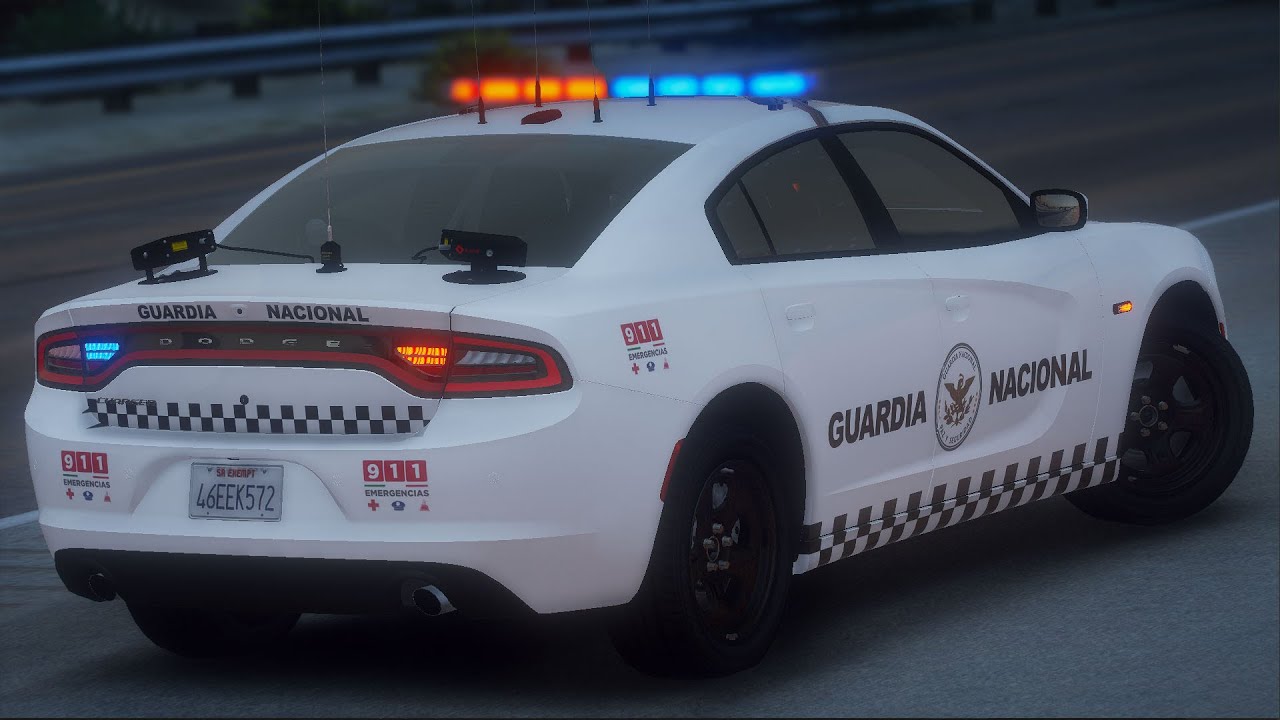 GTA 5 POLICIA | GUARDIA NACIONAL | DODGE CHARGER  | TheAxelGamer