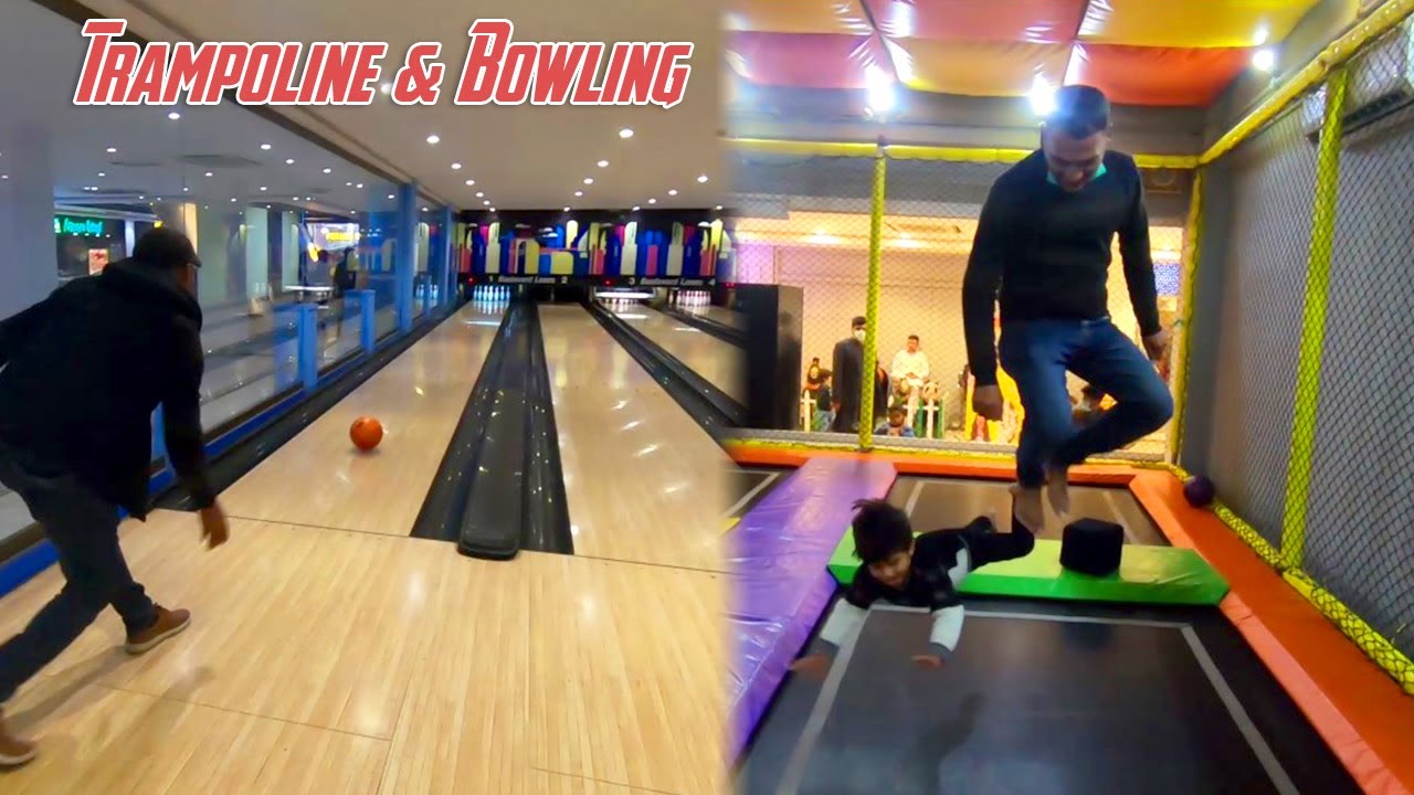 Trampoline and Bowling Ball with Pizza in Faisalabad | Vlog