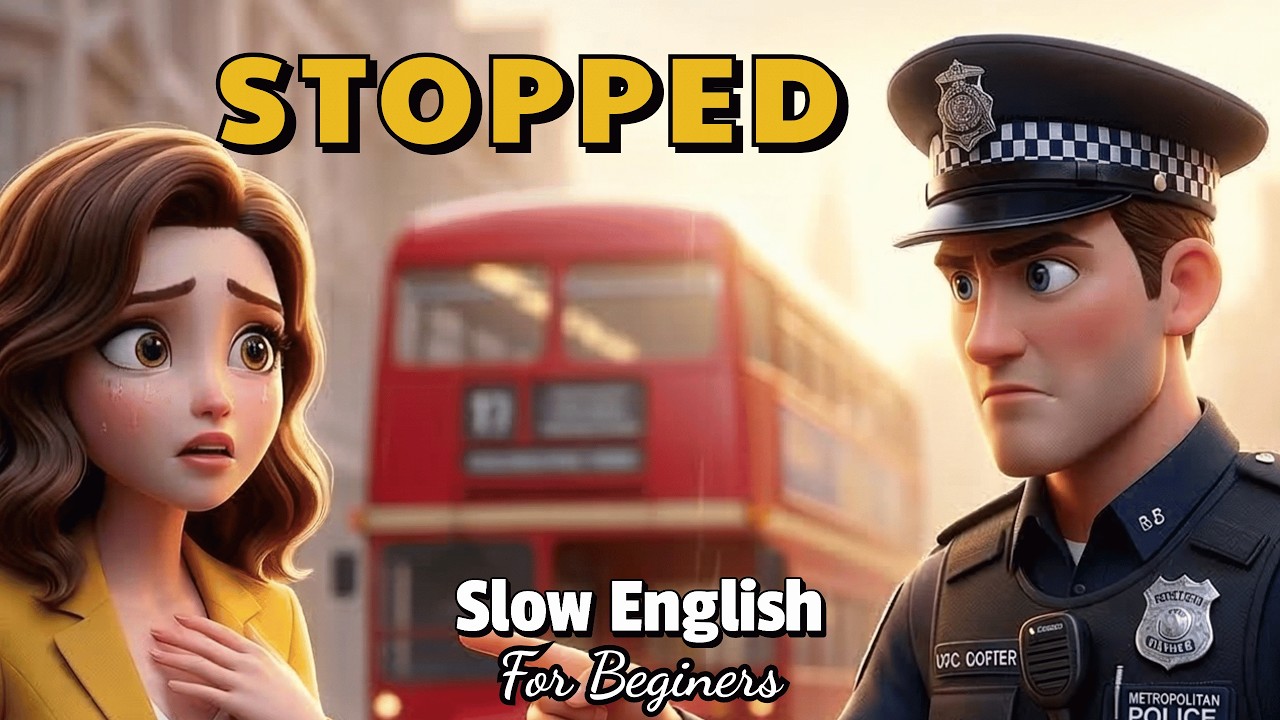 Police Stopped Me in London… I Didn't Understand | Easy English Listening Practice (A2 Level)