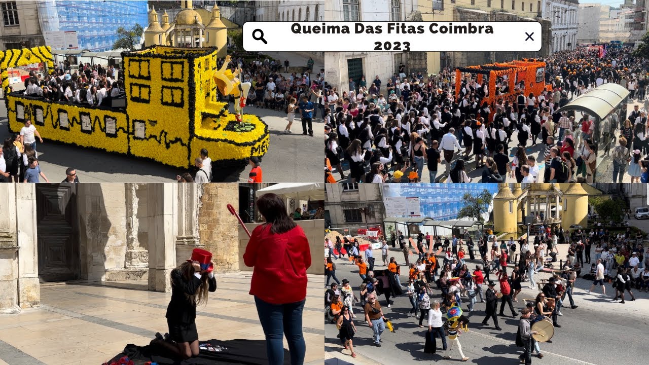 Cortejo Queima Das Fitas Coimbra 2023. #coimbra #viajar #queimadasfitascoimbra