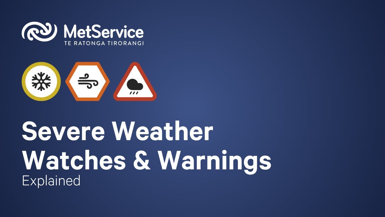 Объяснение предупреждений MetService об опасных погодных явлениях