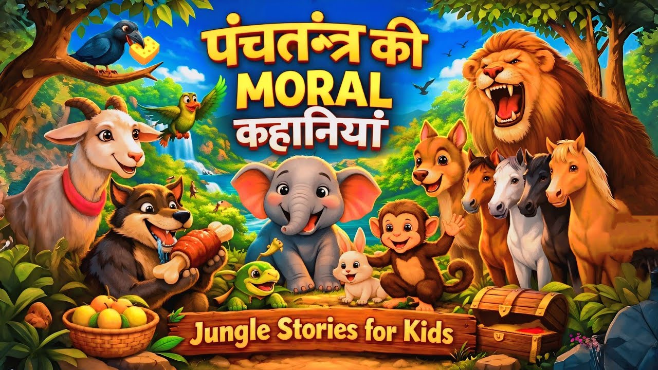 Panchatantra Ki Moral Kahaniyan | Jungle Stories for Kids in Hindi | Best Hindi Kahani