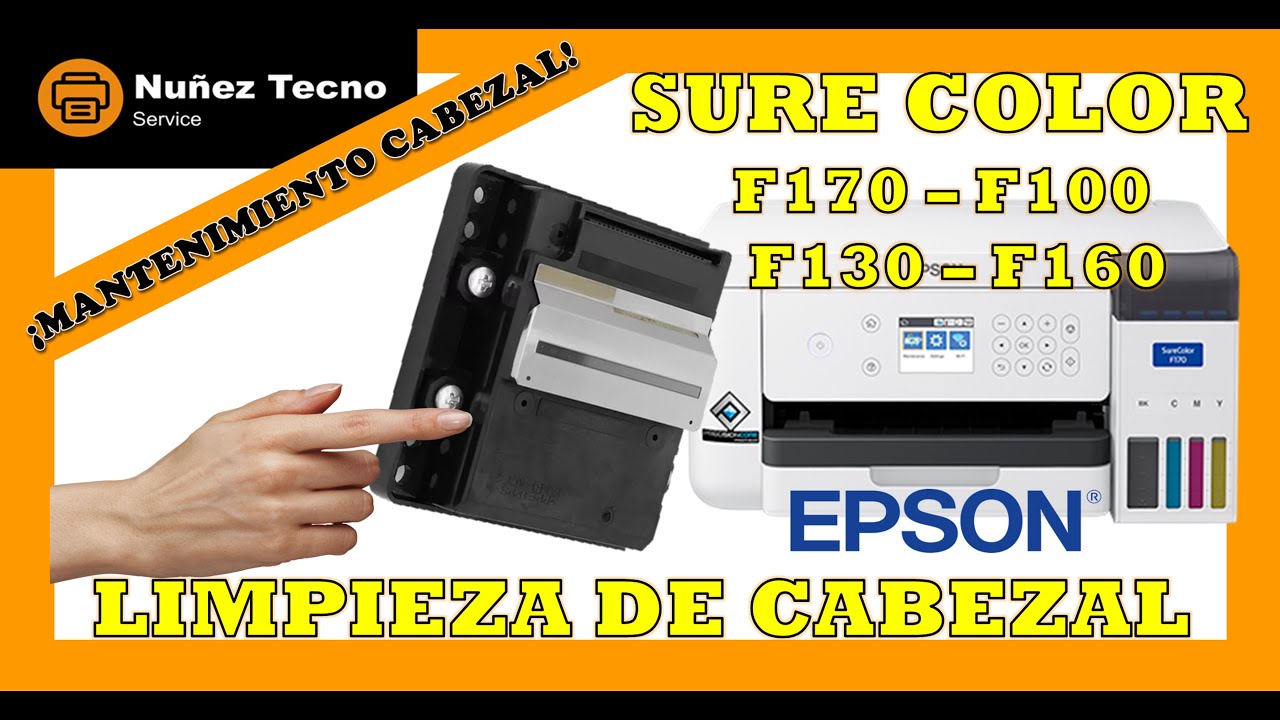 ✅ Como DESTAPAR CABEZAL de impresora 🖨️ EPSON  F170 F100 F130 F160