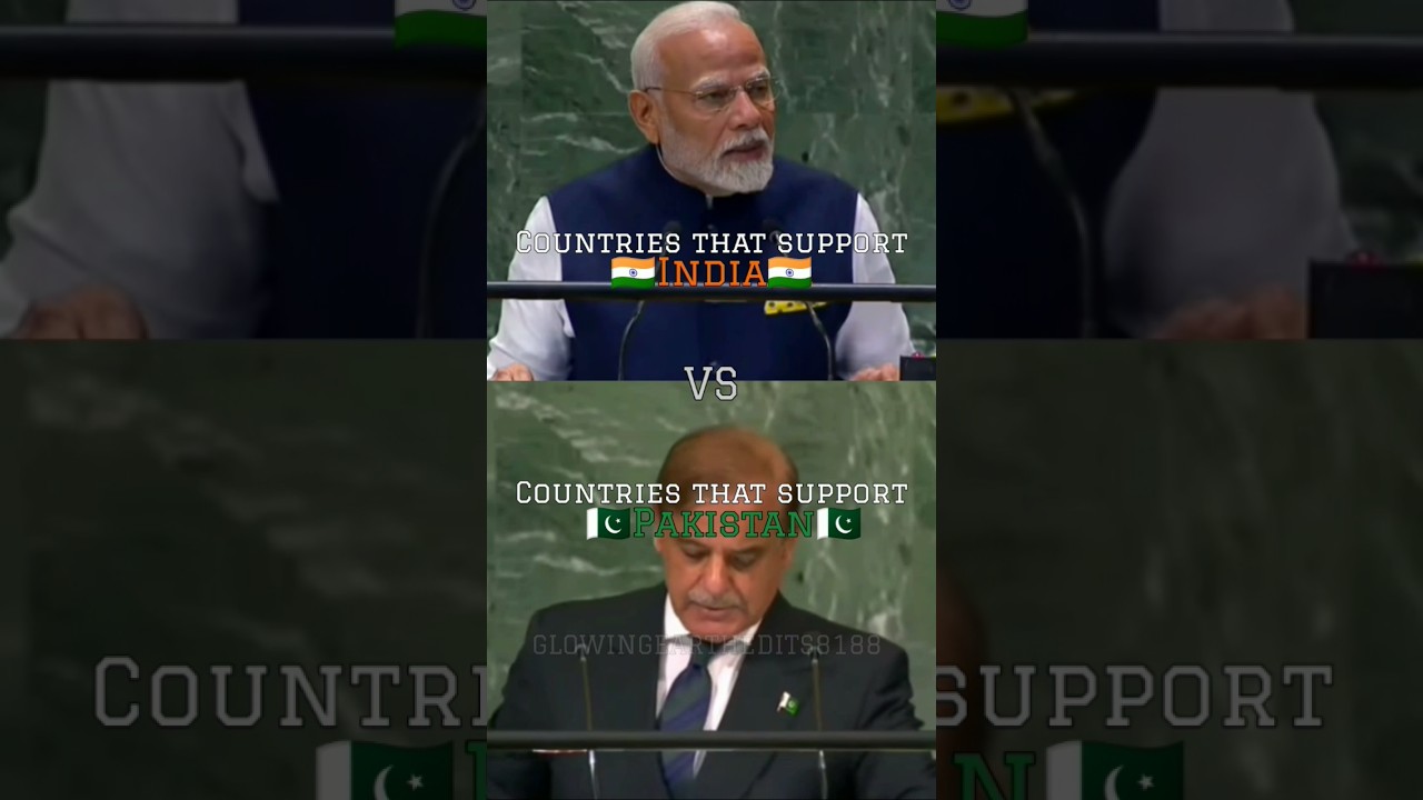 Countries that support India 🤝🇮🇳 VS Pakistan🤝🇵🇰. #edit #country#wars.