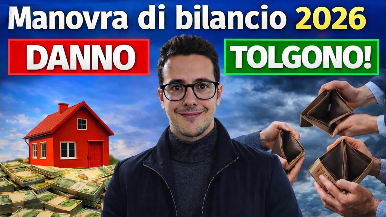 Manovra di Bilancio 2026: ti danno da una parte e ti tolgono dall’altra.
