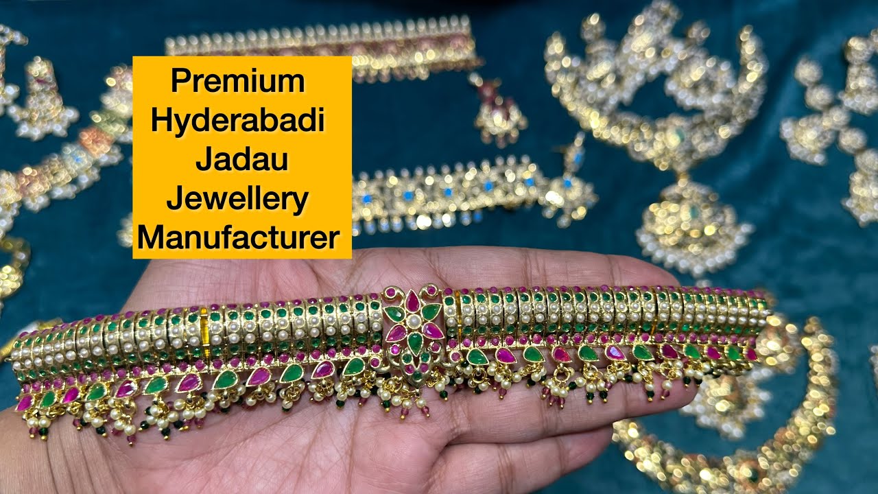 Hyderabadi Jadau Jewellery Market in Chandni Chowk Delhi | Trendy Jadau Necklace, Earrings, Bangles