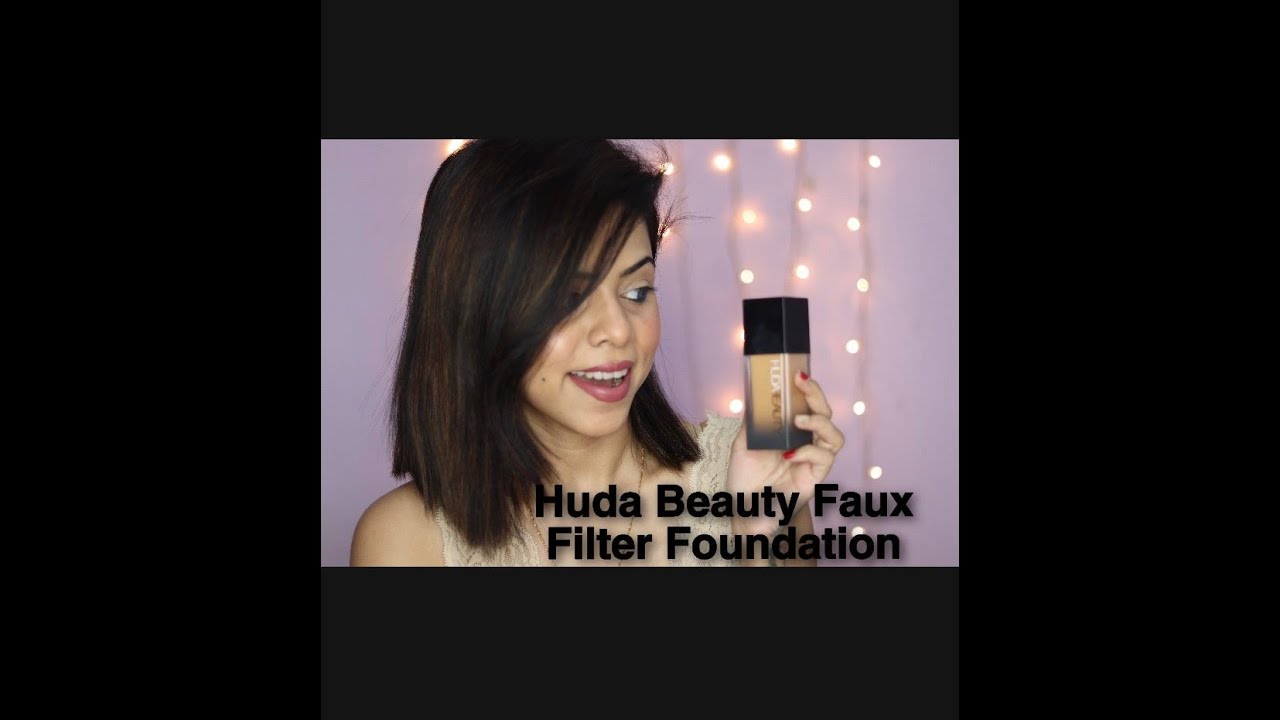 HUDA BEAUTY FAUX FILTER FOUNDATION REVIEW & DEMO || SHADE 320G || Vidya Karkal ||