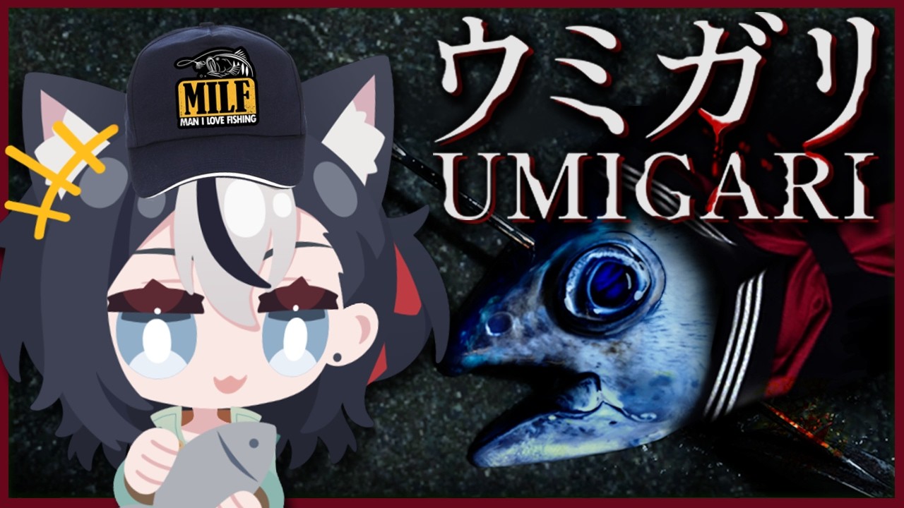 【UMIGARI ウミガリ 】Man, I sure do love fishin-- hey Is that fish wearing seifuku? 🤨