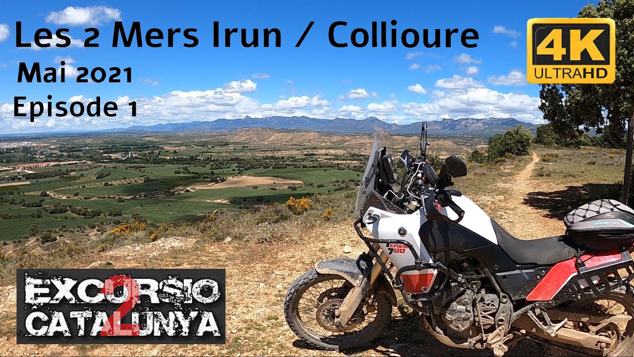 Transpy Moto Off Road Ténéré 700 Les 2 Mers Hendaye à Collioure Episode 1