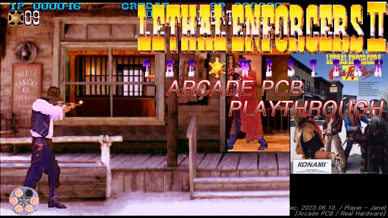 [Arcade PCB] Lethal Enforcers 2 - Full game playthrough / リーサルエンフォーサーズ 2 / 리설 인포서즈 2