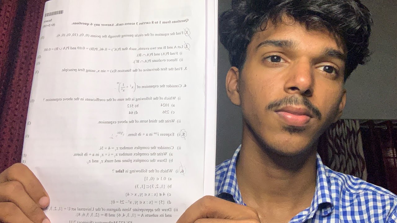 Plus One Maths Model Exam Review💔3G aayii😭wtf📉The REALISATION🥺Wha happened in Exam Hall?! Abhinav AK