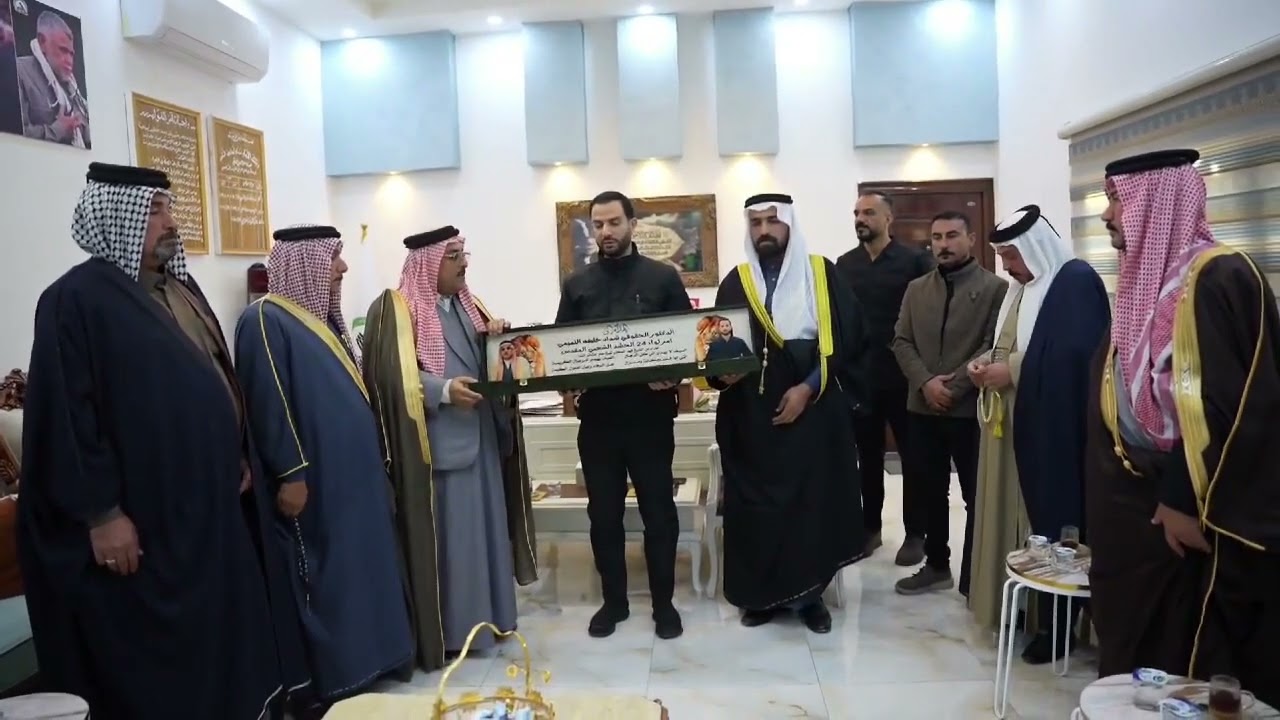 الشيخ فهد السحاب شيخ قبيلة الندا يزور اللواء ٢٤ للحشد الشعبي المقدس 