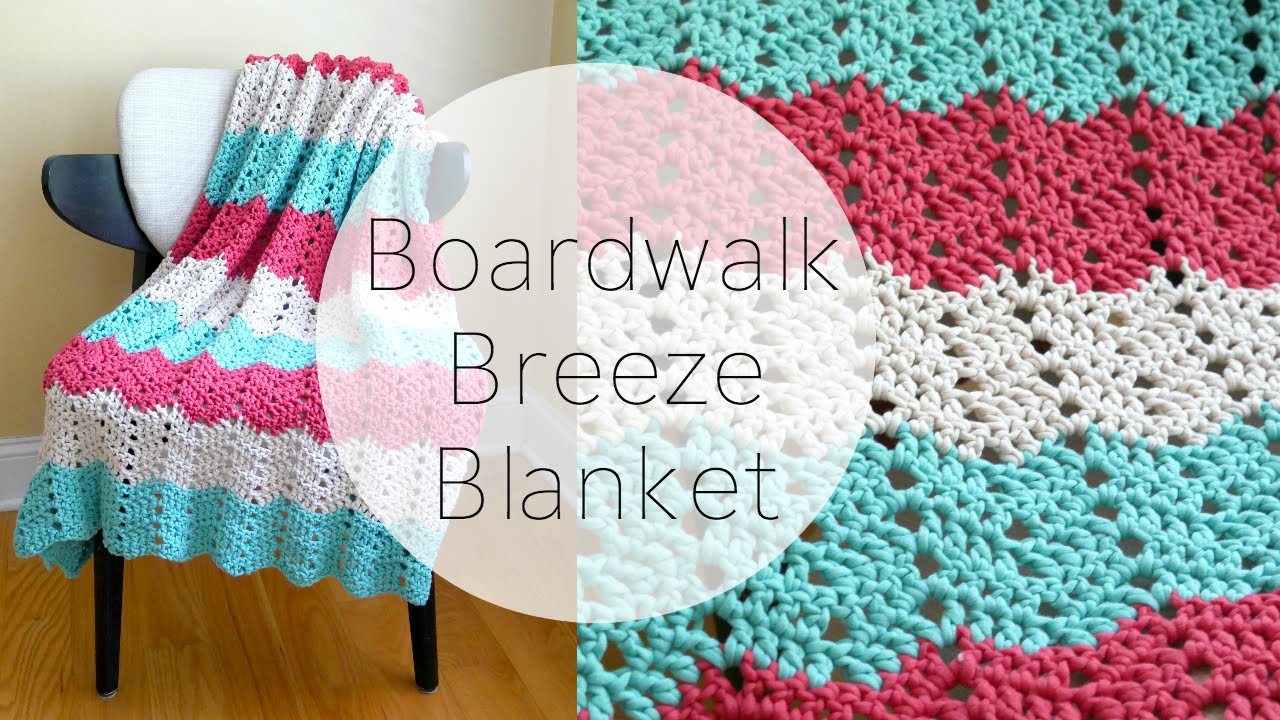 How To Crochet the Boardwalk Breeze Blanket