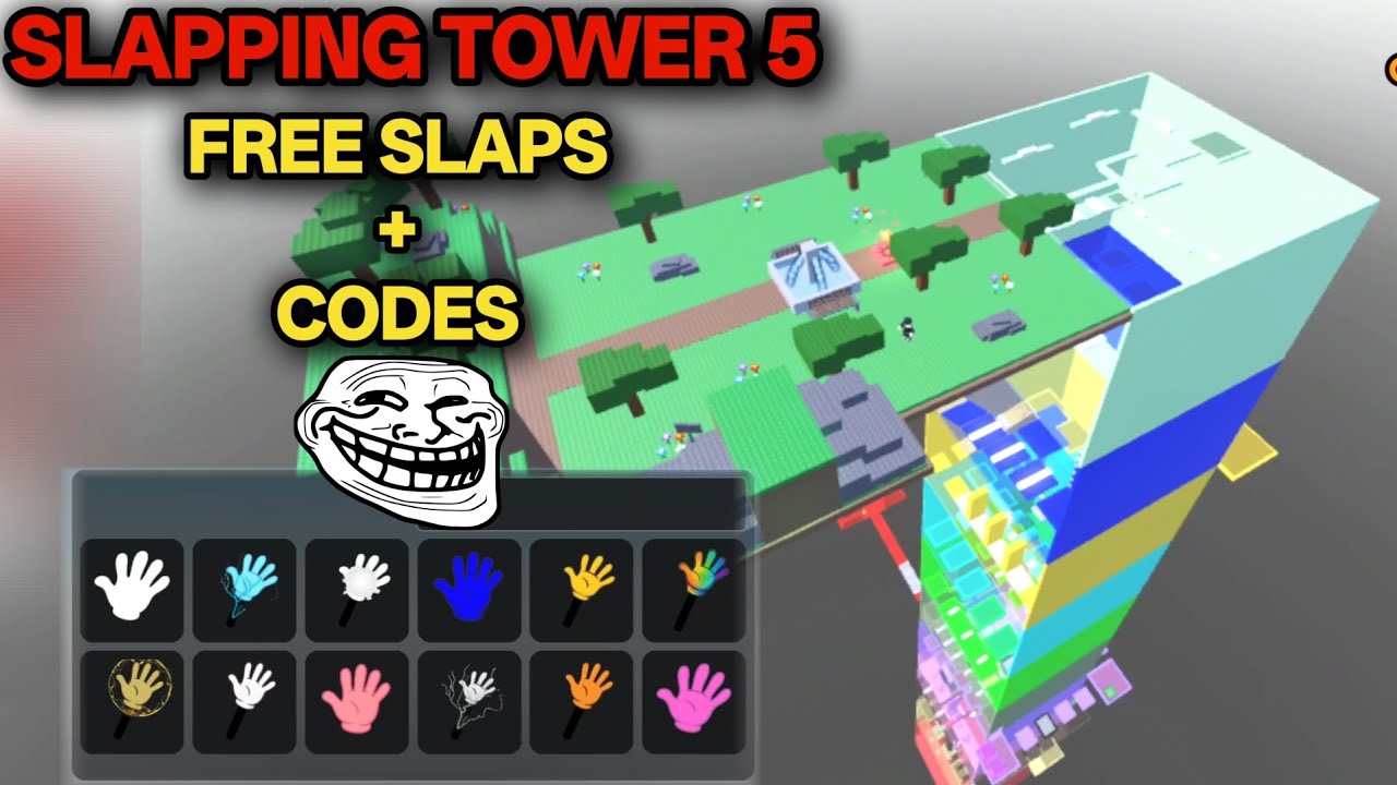 КАК ПОЛУЧИТЬ ВСЕ БЕСПЛАТНЫЕ ШЛЕПКИ В SLAP TOWER 5 В ROBLOX | (Бесплатные шлепки + коды) BaBa Gaming