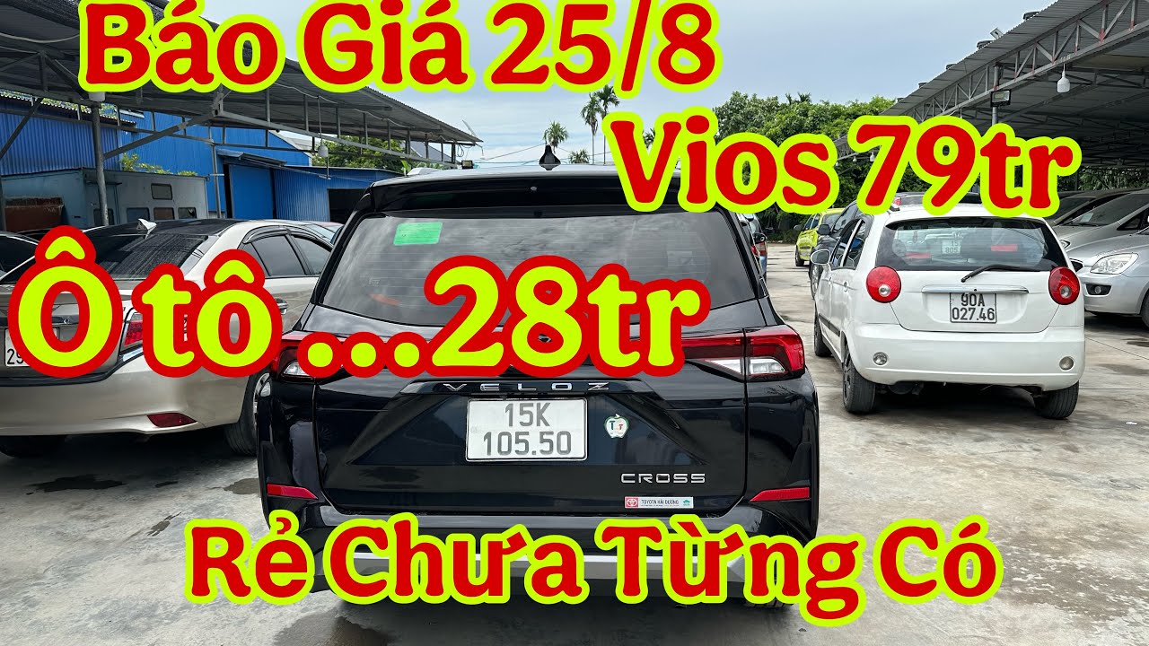 Báo Giá 25/8.. 150xe Thanh lý …Toyota vios 79tr…28tr.. sở hữu ô tô ..Đức Lợi ô tô:0965892335