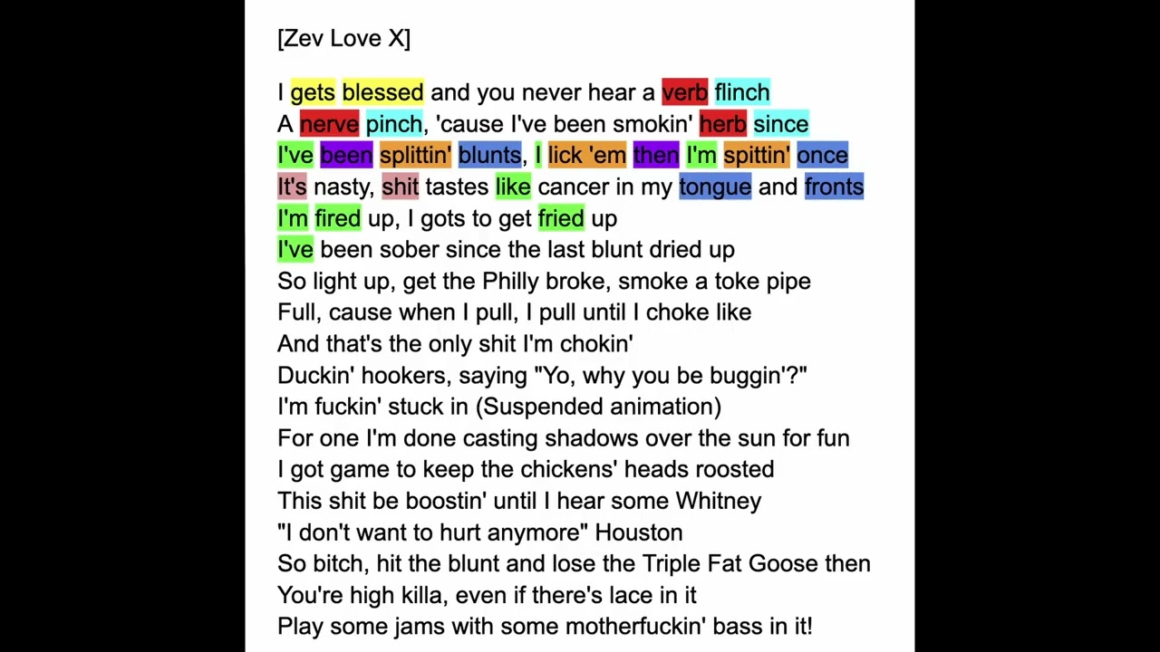 KMD - Suspended Animation - Rhymes Highlighted