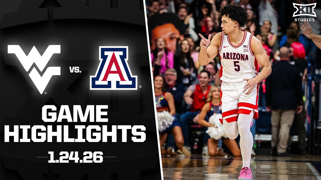 West Virginia vs. #1 Arizona Game Highlights | 2025-26 Big 12 Men’s Basketball
