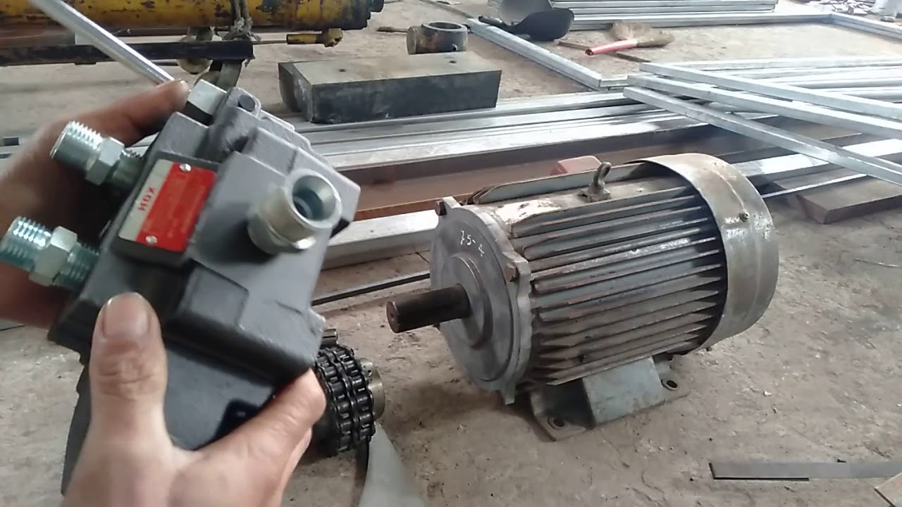 Thử chế máy ép thuỷ lực khâu chuẩn bị.