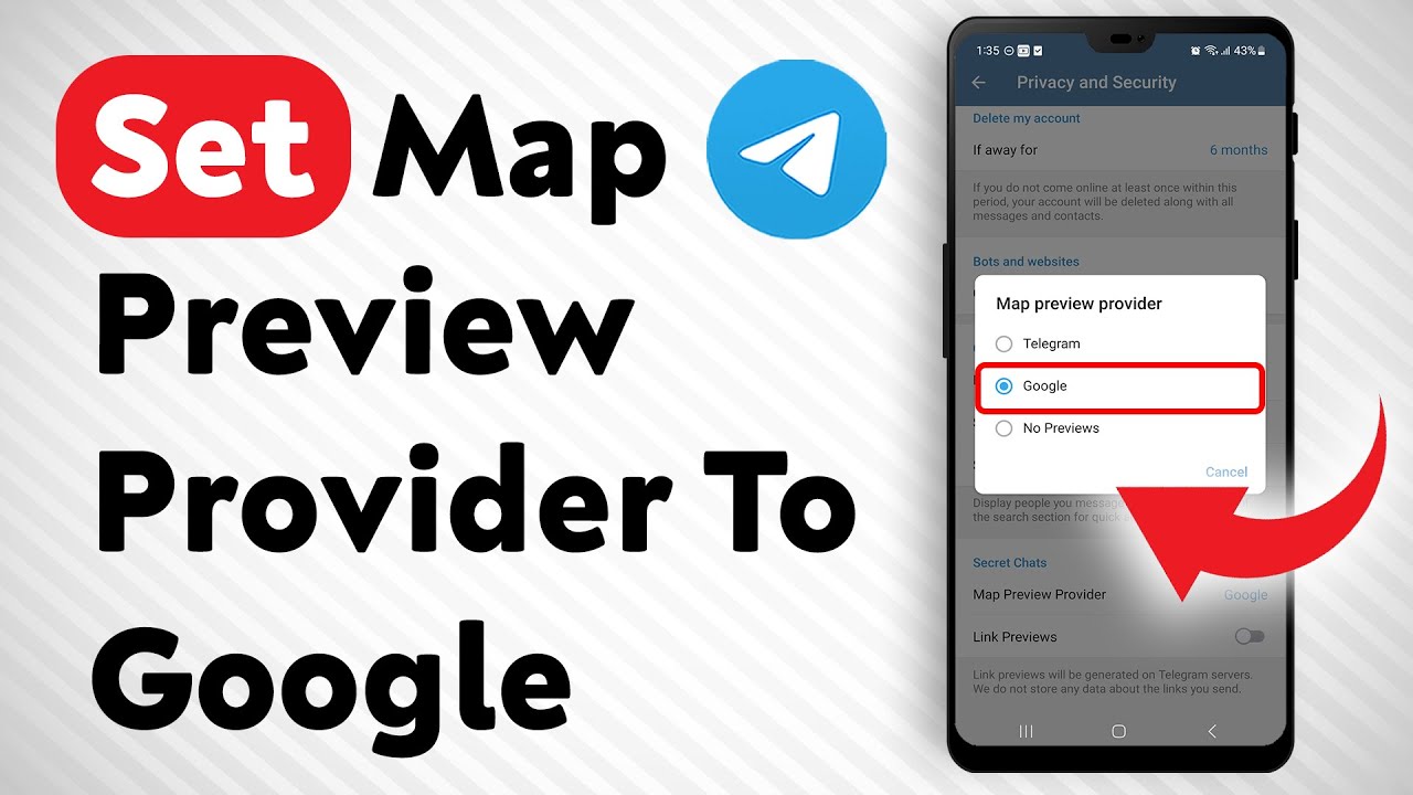 How To Set Your Map Preview Provider To Google In Telegram