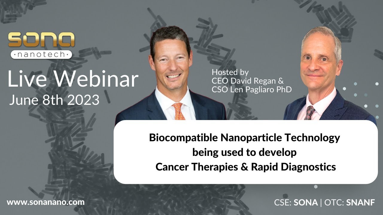 June 8th 2023 Webinar Update - Biocompatible Nanoparticle Technology