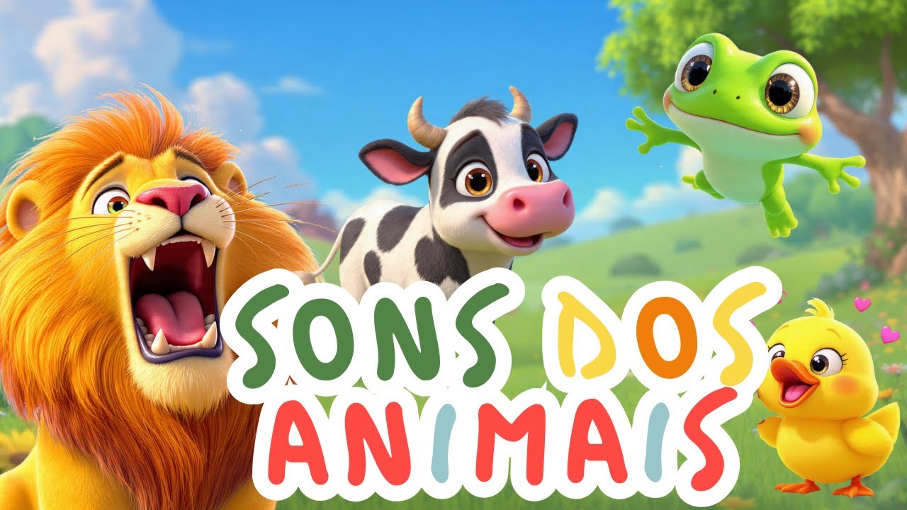 Sons dos Animais para crianças 🦁🐸🐓 🐮🐔 | Aprender e dançar | Música Infantil Educativa |Turma do Rick