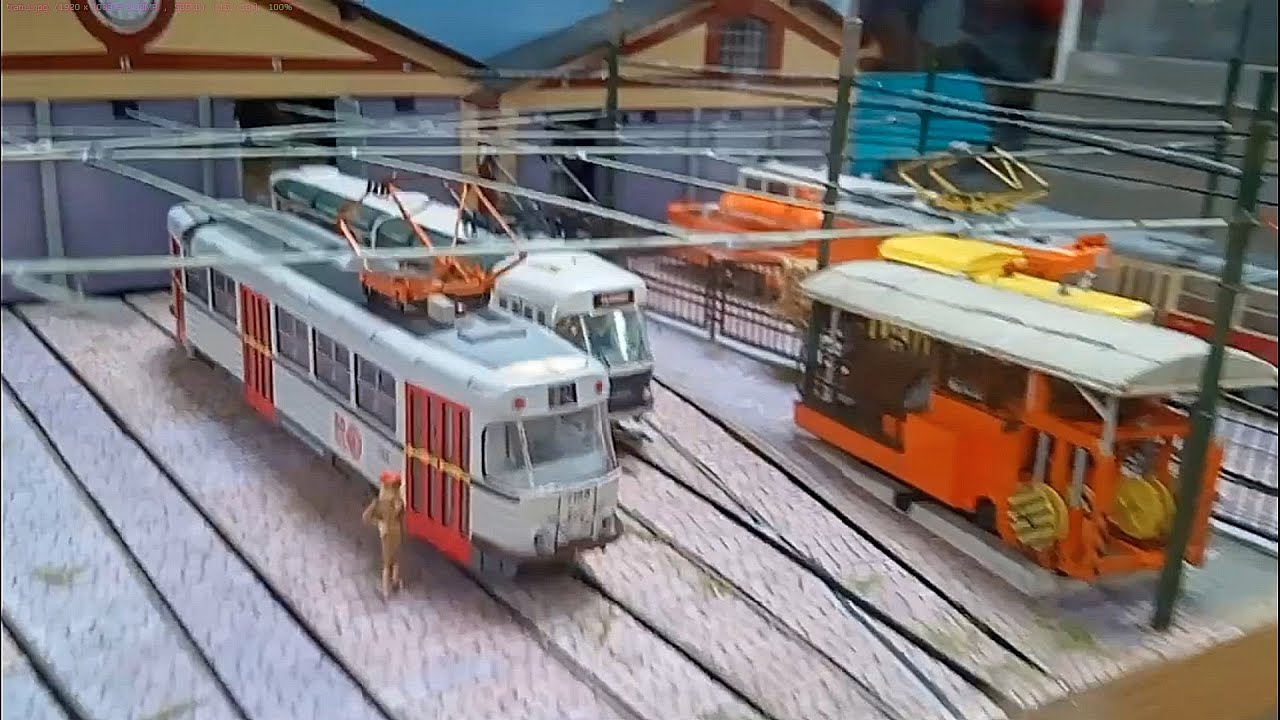 Modely tramvají v Muzeu MHD Praha Střešovice, 25.8.2024