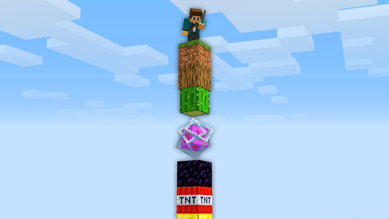 Encontrei um MUNDO de TORRE no Minecraft