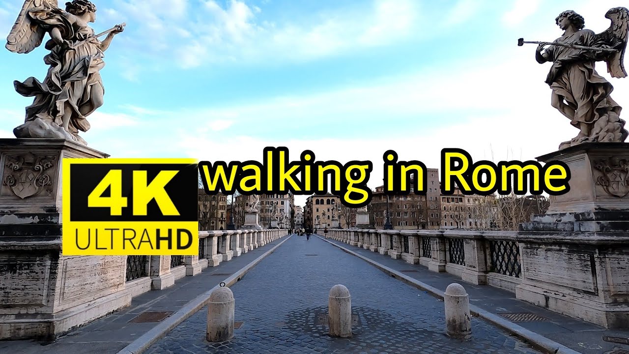 4k walking in borgo district city of rome italy in the time of pandemic 2021 WITH ZOOM VIEWS