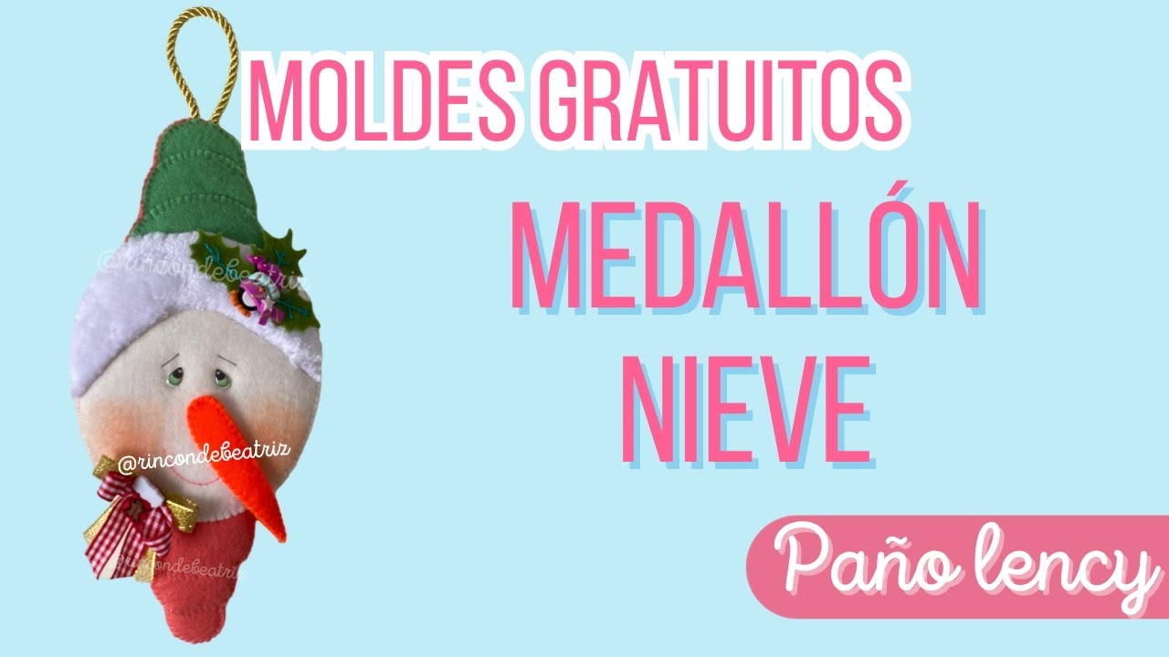 Medallón nive- Un Rincón para aprender y emprender- Manualidades navideñas - El Rincón de Beatriz