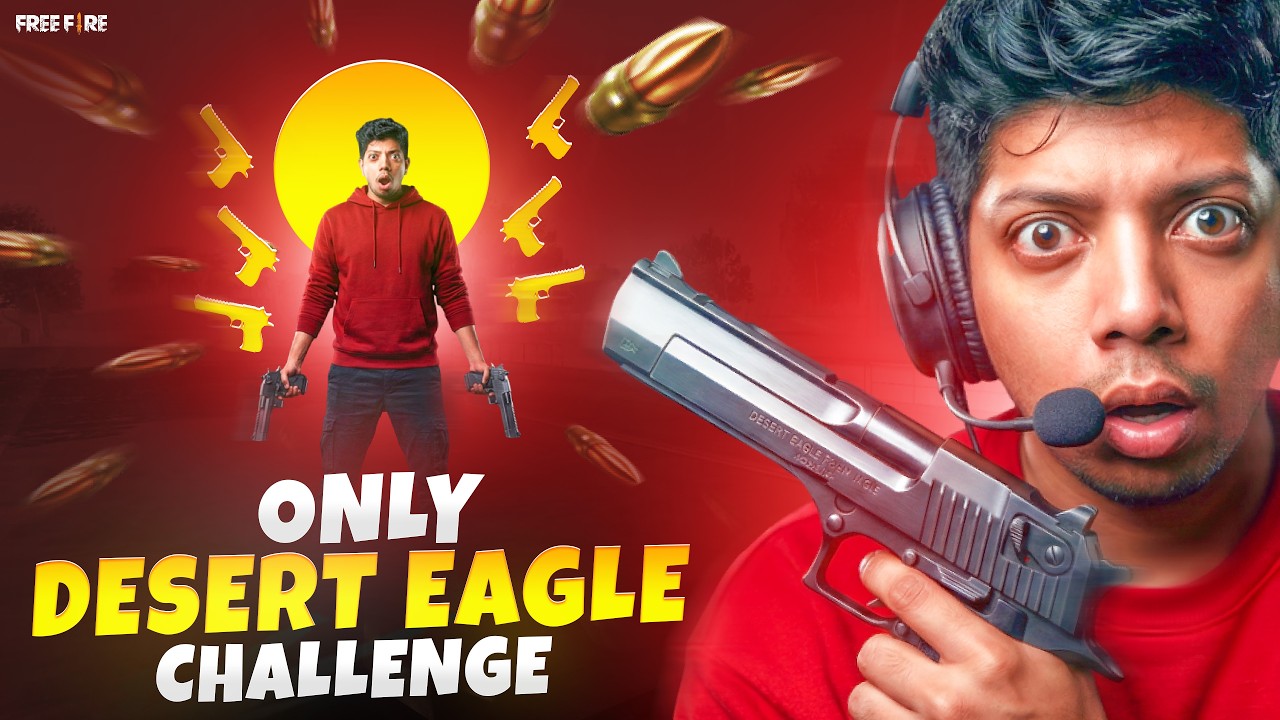 Only Desert Eagle Challenge With Zero Kills😂- Free Fire Max- Romeo Gamer