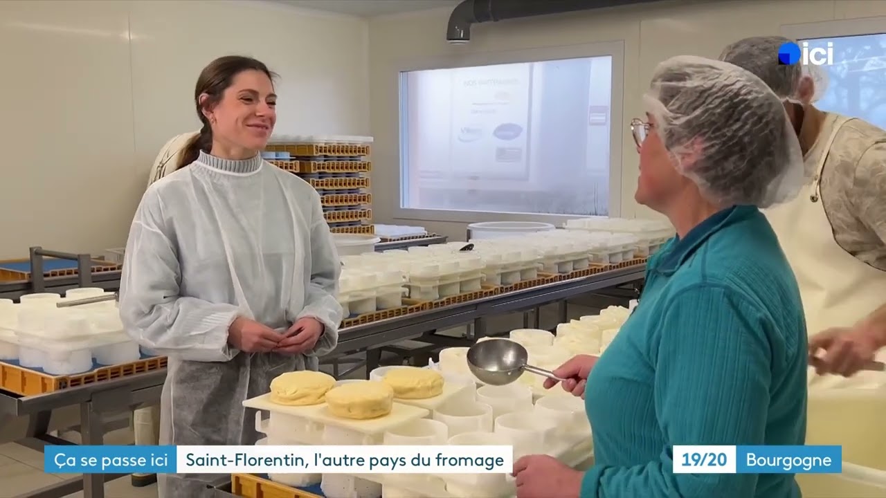 Ça se passe ici - à Saint-Florentin (Yonne) : La fabrication du fromage Soumaintrain