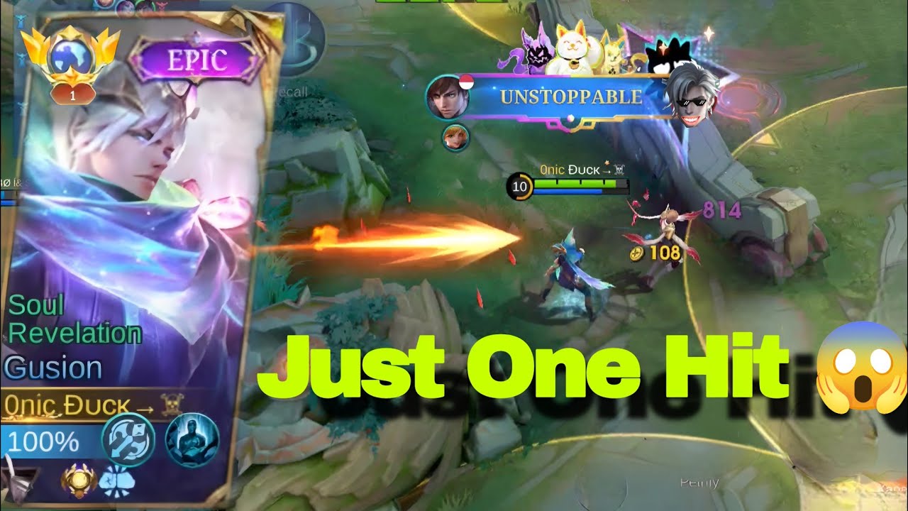 Gusion One Hit Combo 🔥 | (— MLBB Highlights)