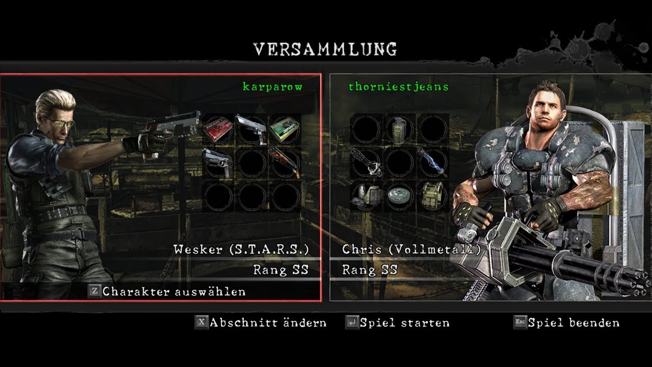 Resident Evil 5 Gold Edition [PC] - Mercenaries United - Public Assembly DUO (Wesker/Chris) [1001k]