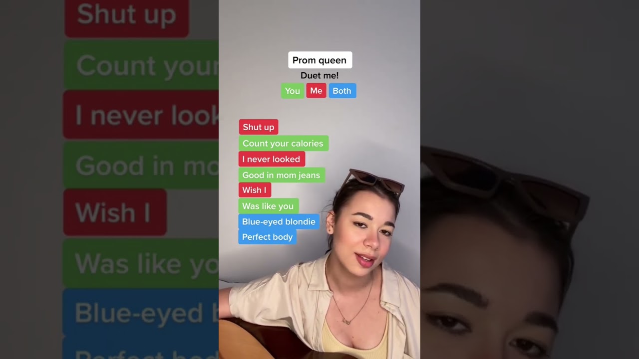 prom queen - beach bunny 🎤 #karaoke #duet #promqueen #singing