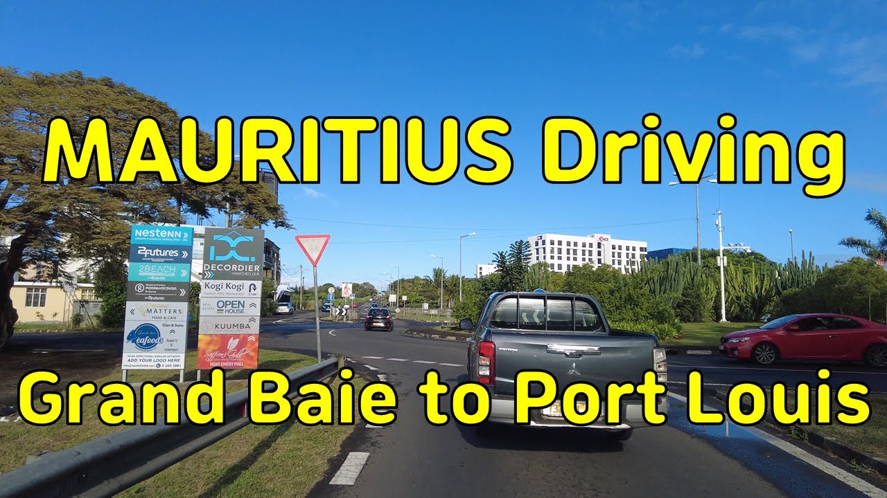MAURITIUS Driving, Grand Baie to Port Louis