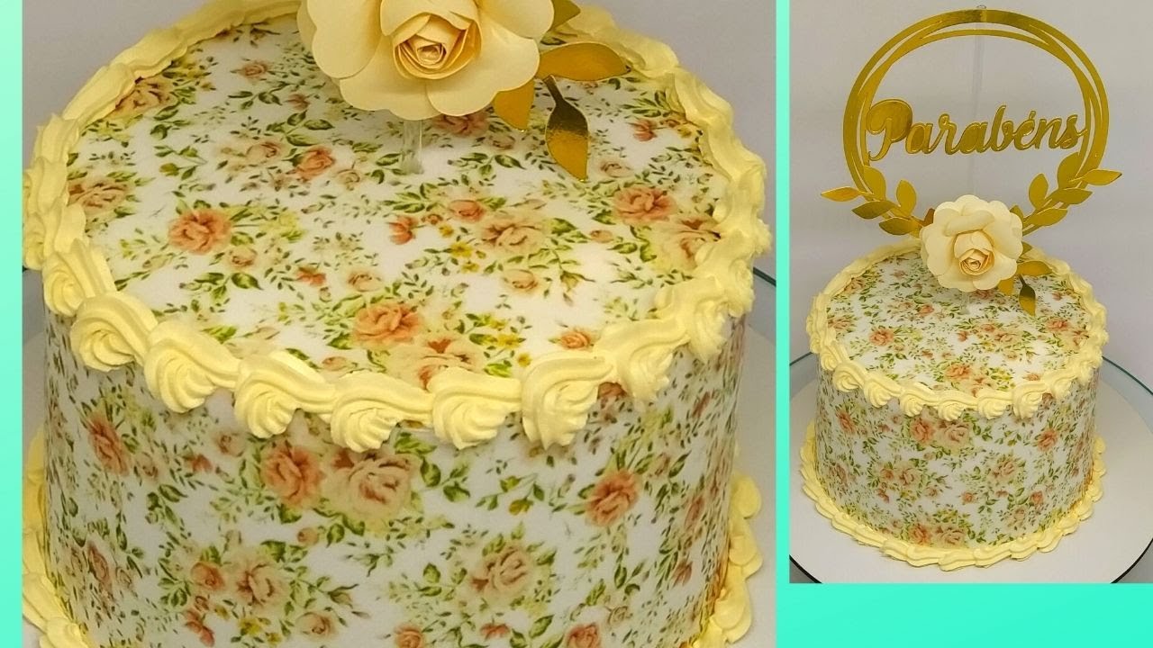 Papel arroz sem erro no chantilly (Bolo encapado fácil)