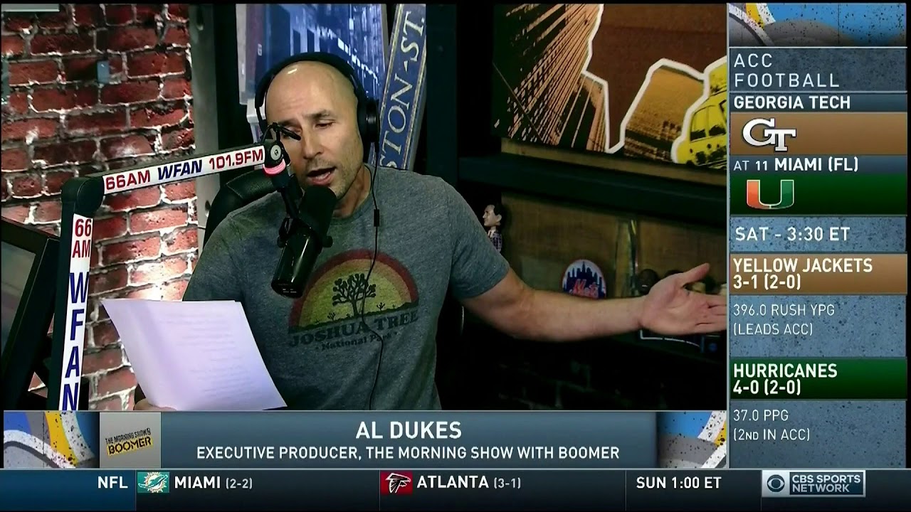 WFAN Morning Show - Al Dukes - Beat Tom Brady