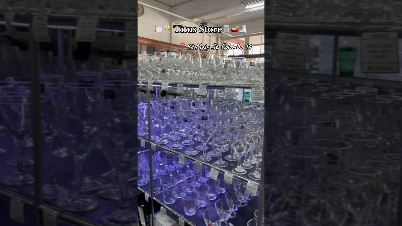 Titus store at Colombo #kitchen #glass #srilanka #colombo #stores #cooking
