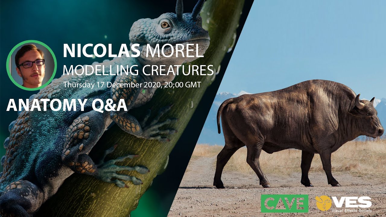 Free Anatomy Masterclass QnA for 3D artist with Zbrush and Maya - Nicolas MOREL