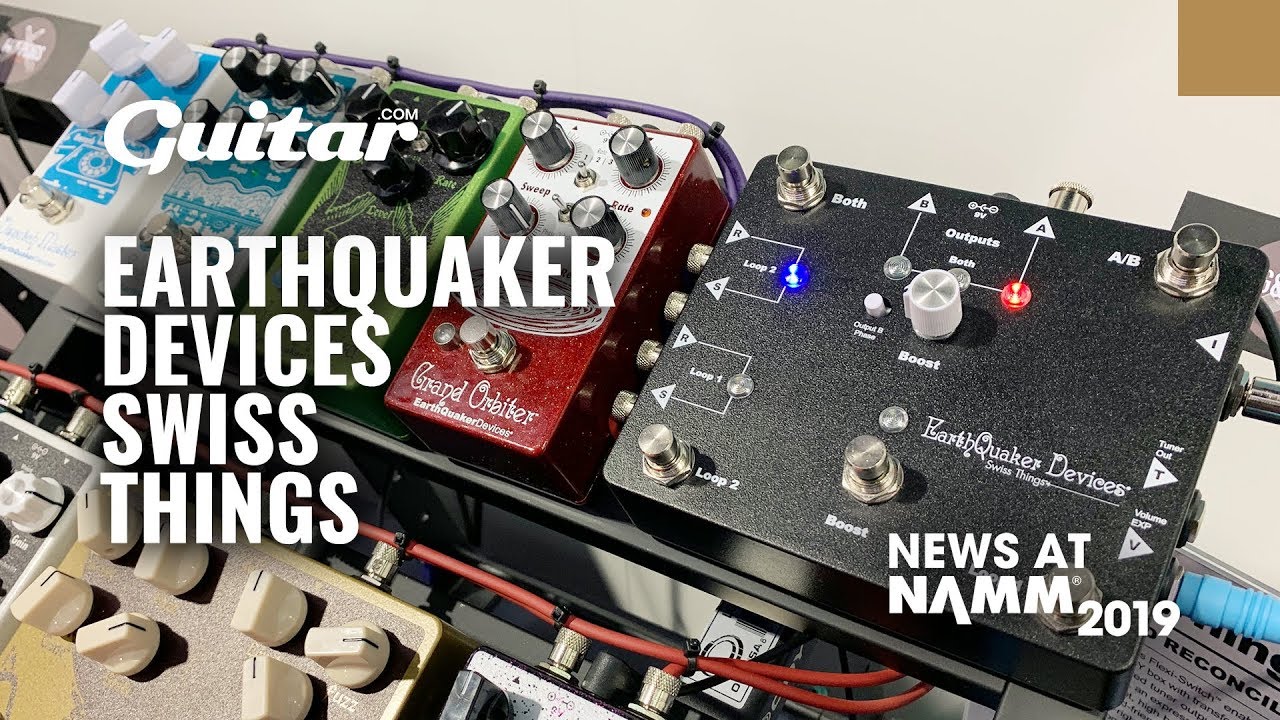 Demo: EarthQuaker Devices' Swiss Things pedalboard reconciler #NAMM2019